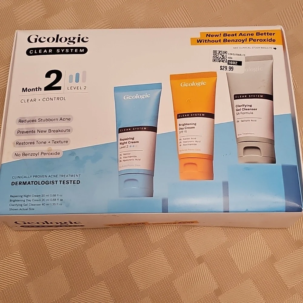 Geologic 3 Step Skincare System New In Box